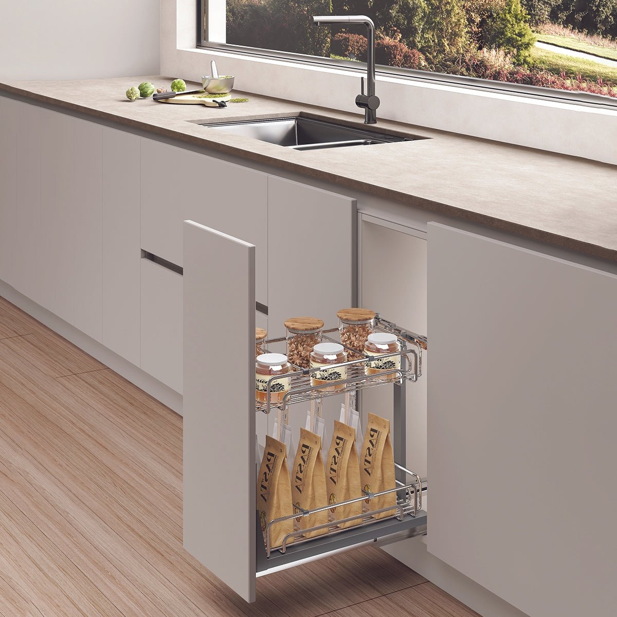 Kệ đựng gia vị Hafele Inox 304 OMERO