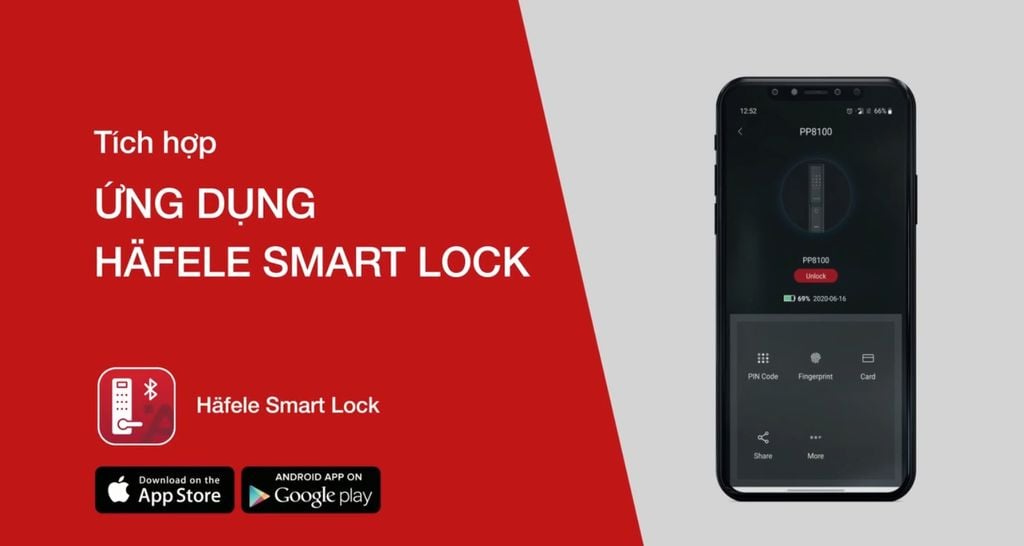 Quản lý khoá cửa hiện đại hơn với Hafele Smart Lock