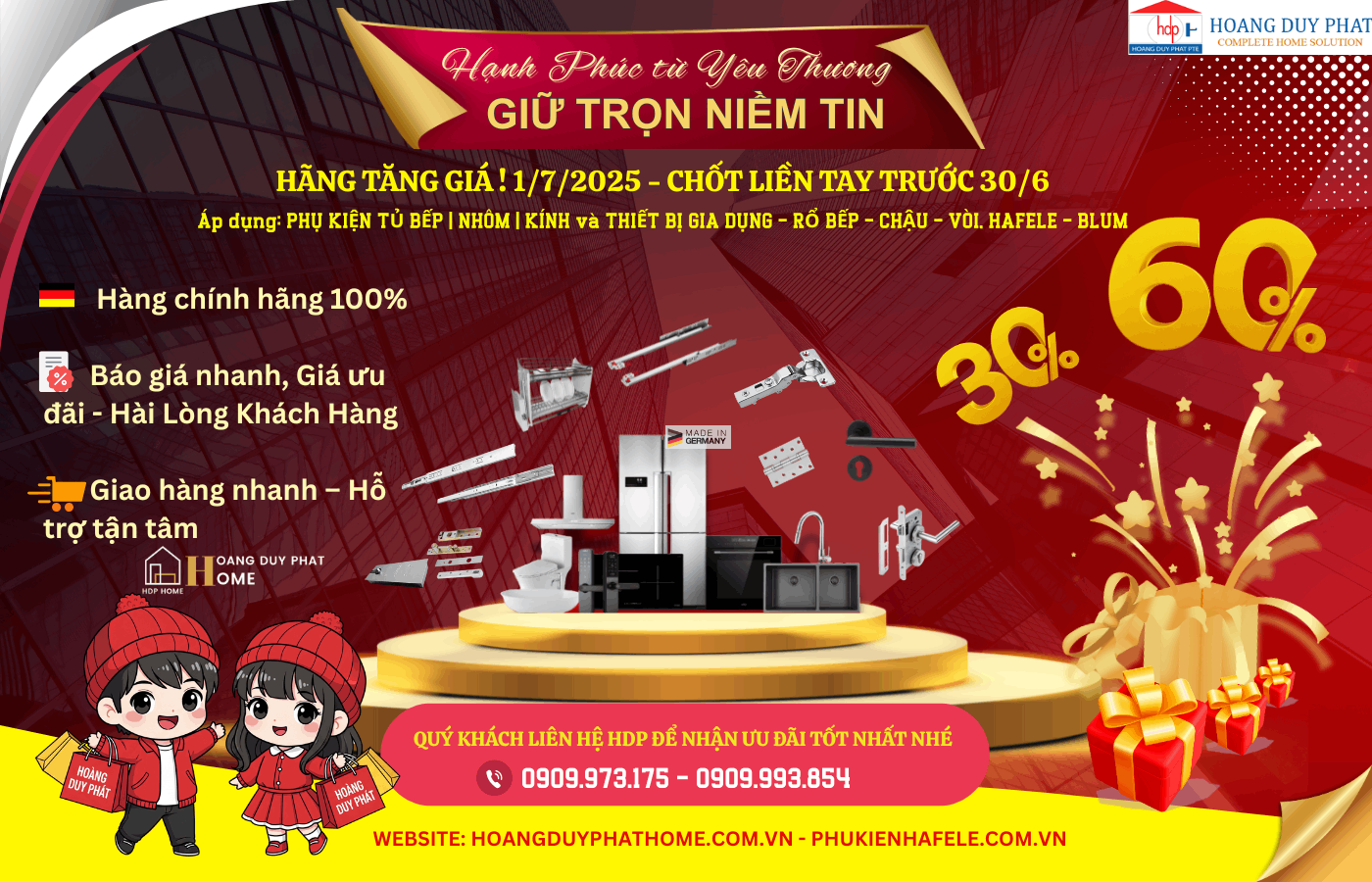 khuyến mãi hafele 2025 - hoàng duy phát