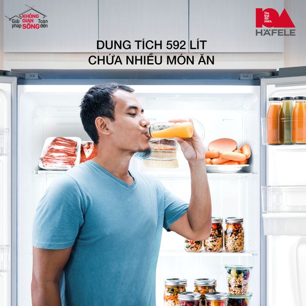 Tủ Lạnh HF-SB6321FB Mới Nhất Từ Häfele - Trợ Lý Toàn Năng Cho Căn Bếp