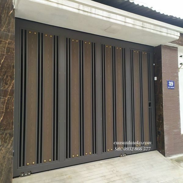 mẫu cửa cổng sắt lùa