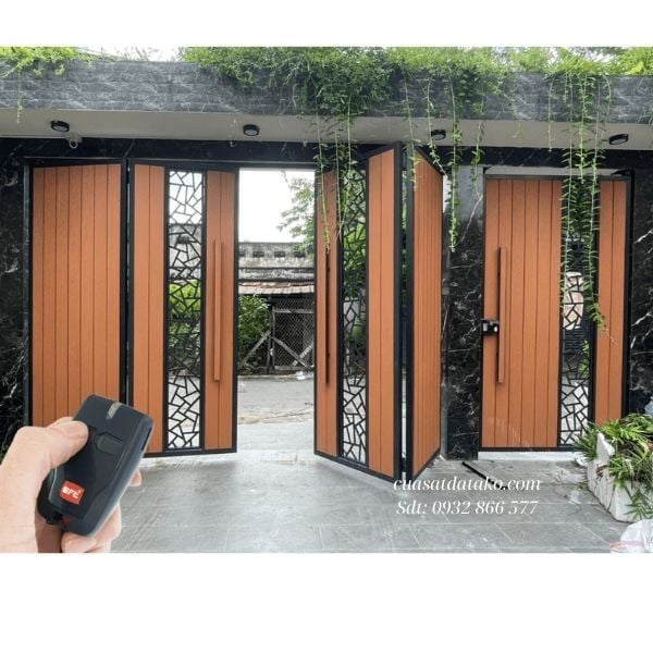 mẫu cửa cổng lùa tự động hiện đại
