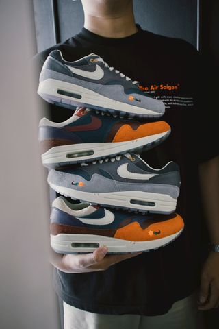 Nike Air Max 1 x Kasina 'Won-Ang' thể hiện truyền thống Hàn Quốc thông qua chất liệu đầy màu sắc.