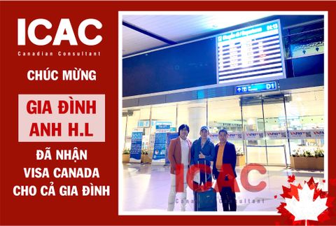 CHÚC MỪNG GIA ĐÌNH ANH H.L NHẬN ĐẶT CHÂN ĐẾN CANADA