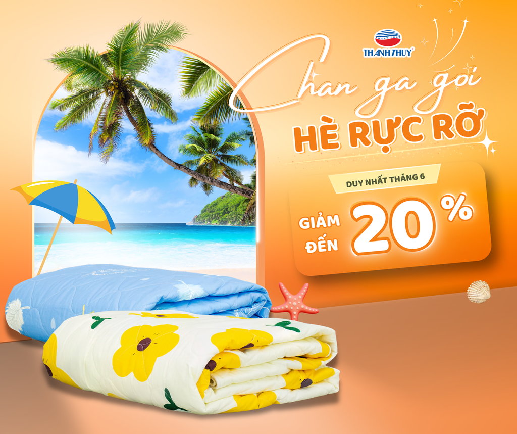 Chăn Ga Gối Mùa Hè Biển, Tuyệt Chiêu Biến Phòng Ngủ Thành Resort 5 Sao