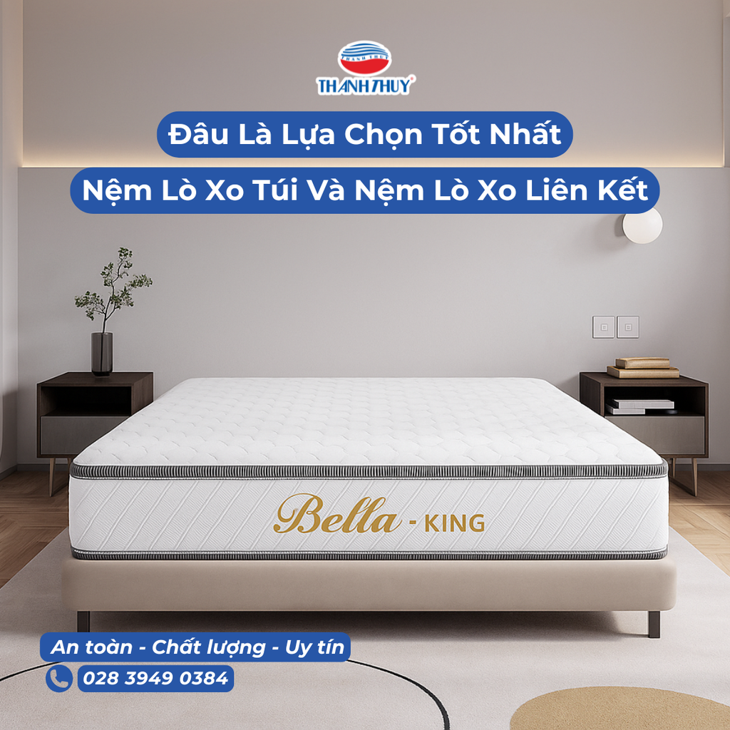 Nệm Lò Xo Túi Và Nệm Lò Xo Liên Kết: Đâu Là Lựa Chọn Tốt Nhất Cho Giấc Ngủ Của Gia Đình Bạn?