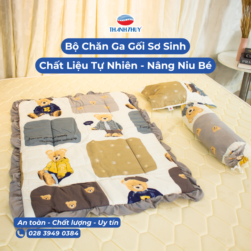 Top 7+ Bộ Chăn Ga Gối Sơ Sinh Chất Liệu Tự Nhiên Mềm Mại, Nâng Niu Bé