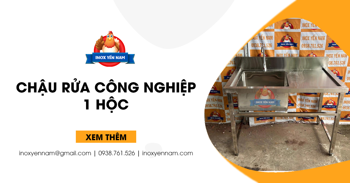 Tính Năng Tuyệt Vời Của Chậu Rửa Công Nghiệp 1 Hộc