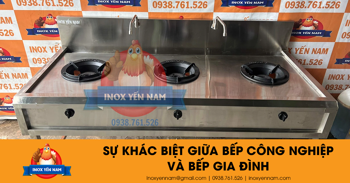 Sự Khác Biệt Giữa Bếp Công Nghiệp Và Bếp Gia Đình