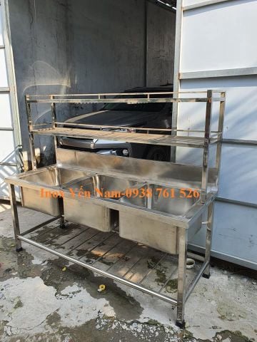 Bí quyết sử dụng chậu rửa công nghiệp 3 hộc hiệu quả tốt nhất