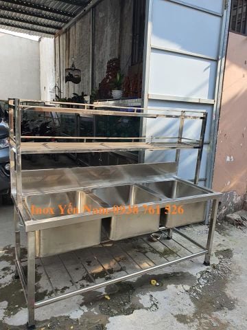 Lợi ích của việc sử dụng chậu rửa công nghiệp 3 hộc trong công nghiệp