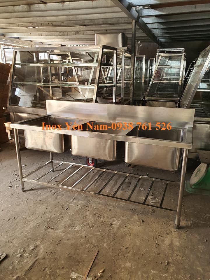 Cách bảo quản vệ sinh chậu rửa công nghiệp 3 hộc để kéo dài tuổi thọ