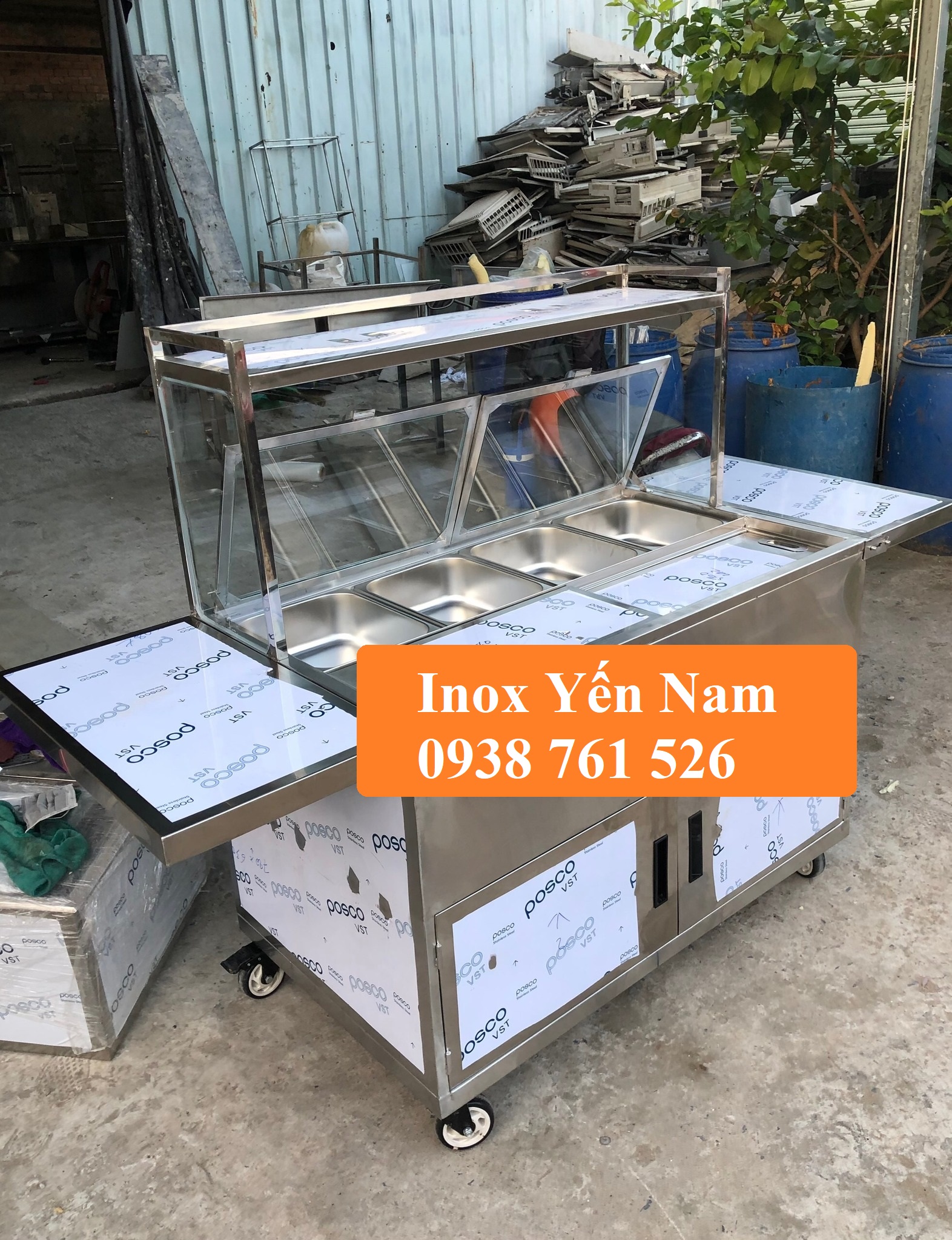 Quầy pha chế inox: Tạo điểm nhấn sang trọng cho không gian quán