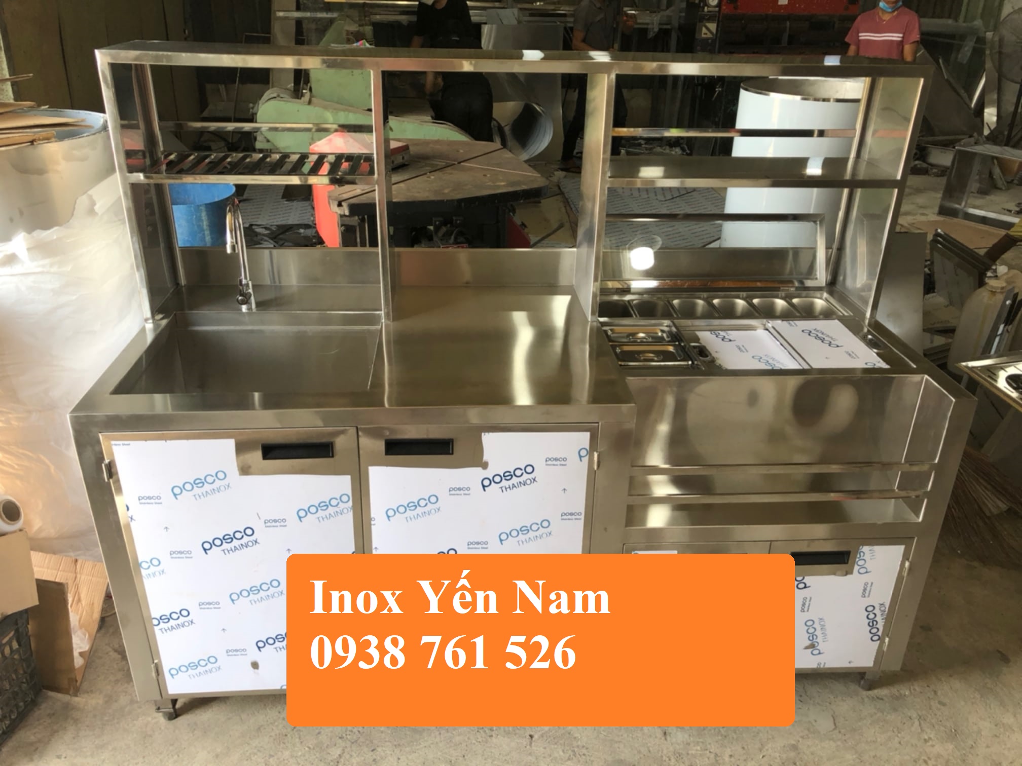 Quầy pha chế inox: Giải pháp tiết kiệm không gian cho quán cafe