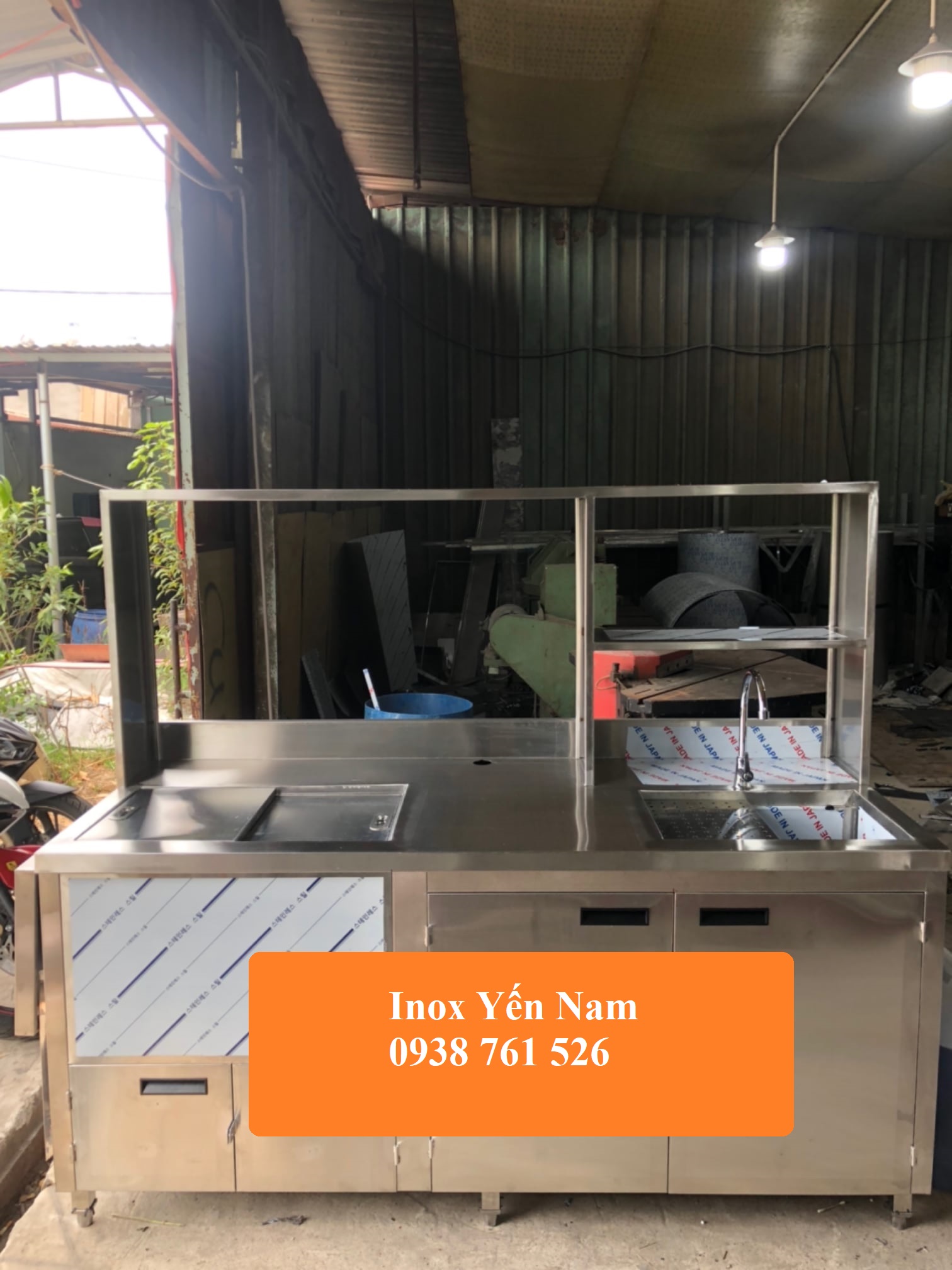 Tìm hiểu về quầy pha chế inox café cho không gian ngoài trời