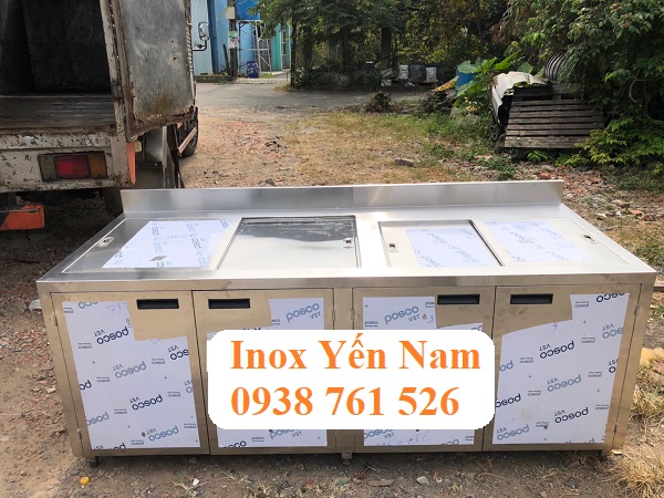 Quầy pha chế inox trà sữa - Sự kết hợp hoàn hảo giữa thẩm mỹ và chức năng.