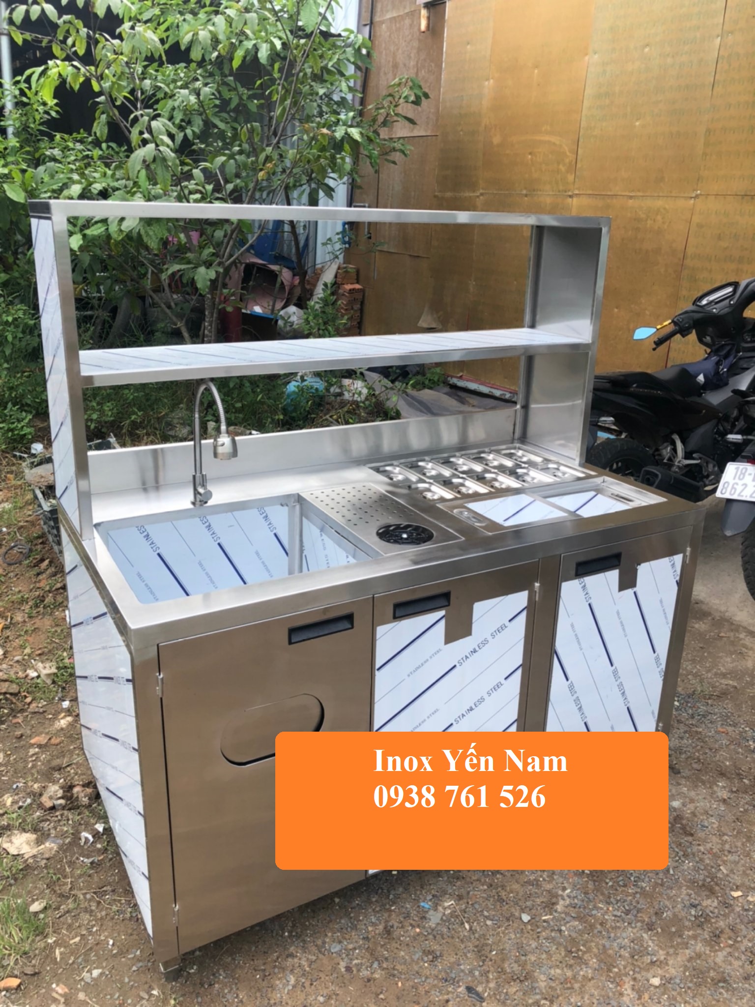 Chất liệu quầy pha chế inox - Độ bền cao và dễ dàng vệ sinh