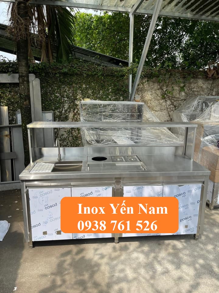 Quầy pha chế inox: Giải pháp tối ưu cho quán cafe