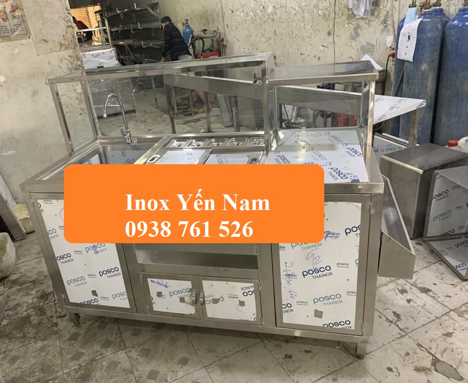 Tại sao quầy bar inox trà sữa là sự lựa chọn hàng đầu cho các quán trà sữa