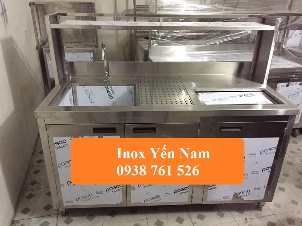 Những mẫu quầy bar inox trà sữa đẹp và sang trọng