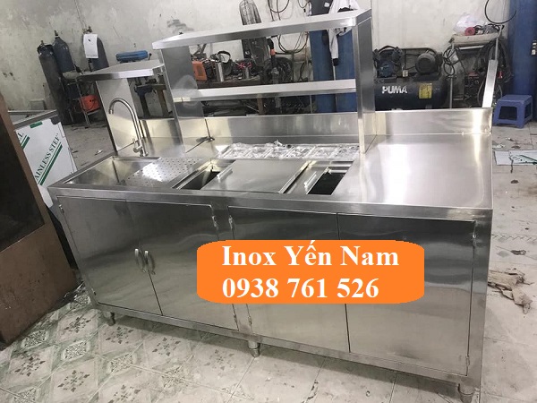 Quầy trà sữa inox: xu hướng mới trong ngành thức uống