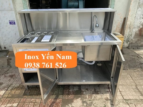 Quầy trà sữa inox: Giải pháp hoàn hảo cho không gian nhỏ