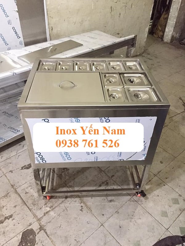 Tìm hiểu về thùng đá inox âm quầy và ứng dụng của nó