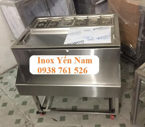Thùng đá inox âm quầy: giải pháp tối ưu cho không gian quầy