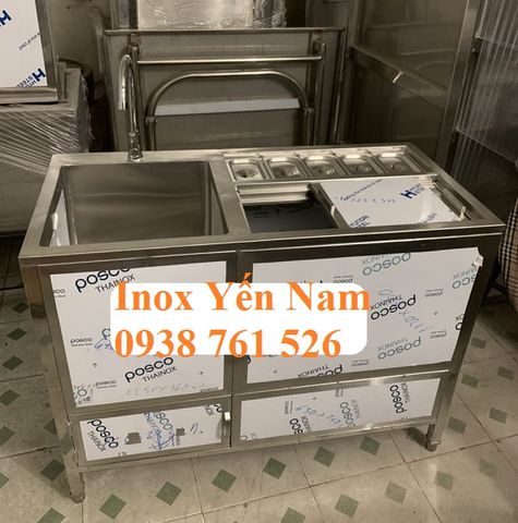 Thùng đá inox âm quầy: giải pháp tiết kiệm không gian và tối ưu công việc