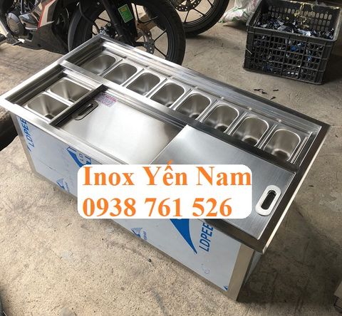 Thùng đá âm bàn - dòng sản phẩm phổ biến trong thiết kế quán cafe