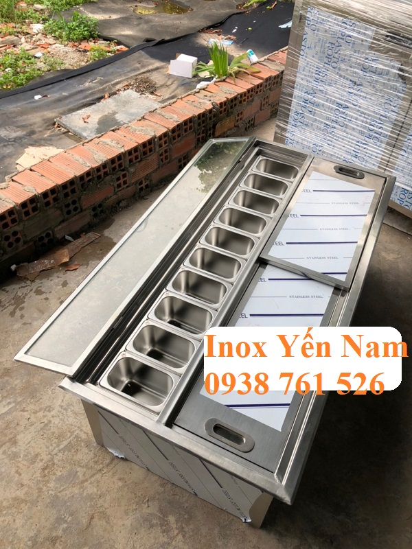 Biến không gian pha chế trở nên sang trọng với thùng đá âm bàn