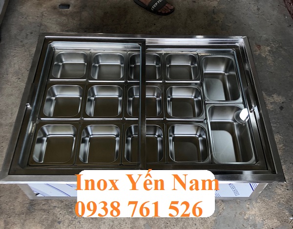 Thùng đá inox âm: vật liệu bền bỉ và chống rỉ sét
