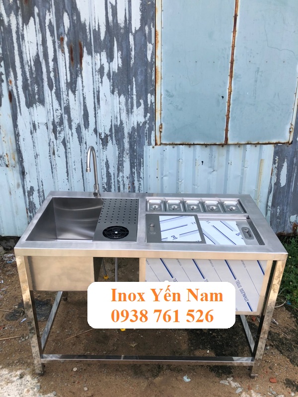 Thùng inox đựng đá - không gian lưu trữ tiện ích