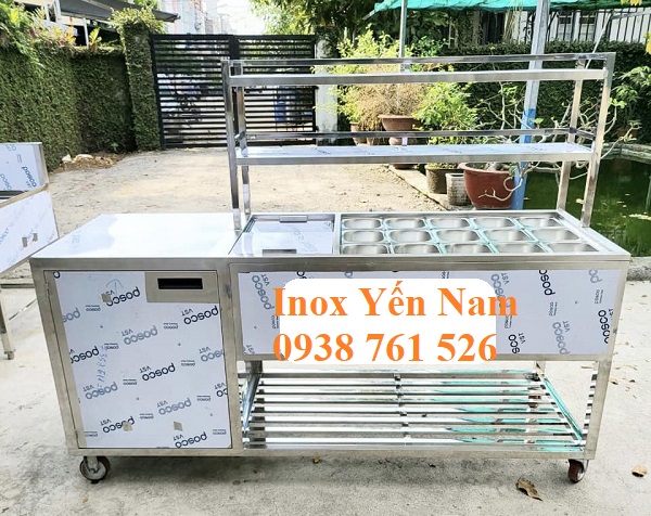 Tìm hiểu về cấu tạo và chất liệu của thùng inox giữ lạnh topping