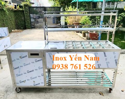 Tìm hiểu về cấu tạo và chất liệu của thùng inox giữ lạnh topping