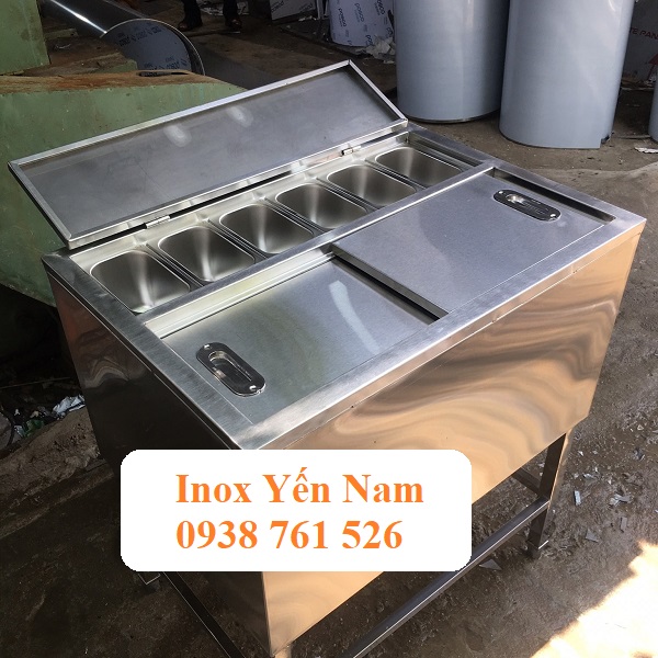 Thùng đá inox: Giải pháp tối ưu giữ lạnh topping trong mùa hè