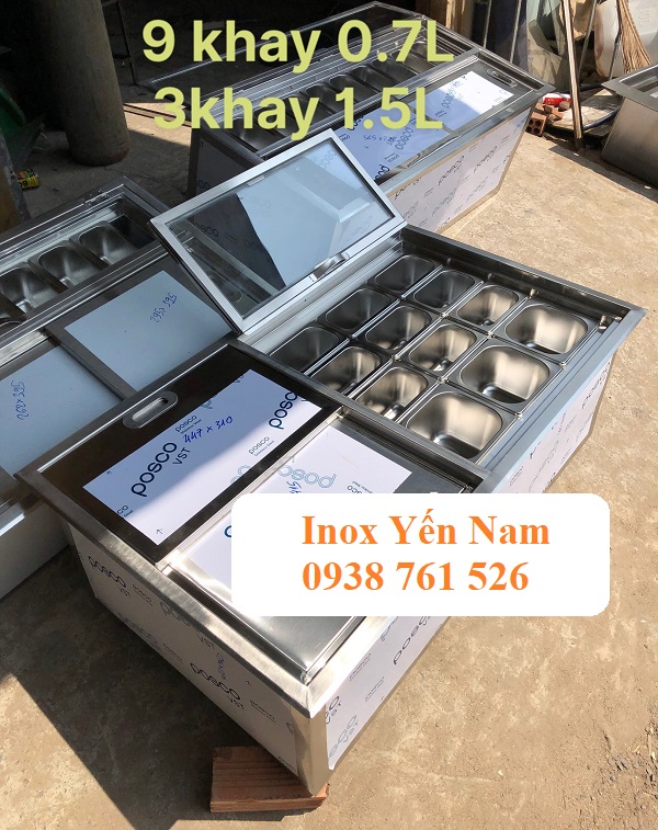 Bảo quản đá tốt hơn với thùng đá inox âm bàn hiện đại