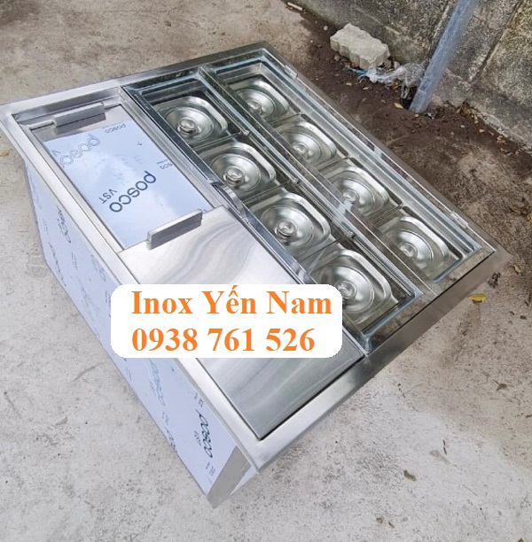 Sự tiện ích và thẩm mỹ của thùng đá inox âm bàn trong không gian nhà hàng