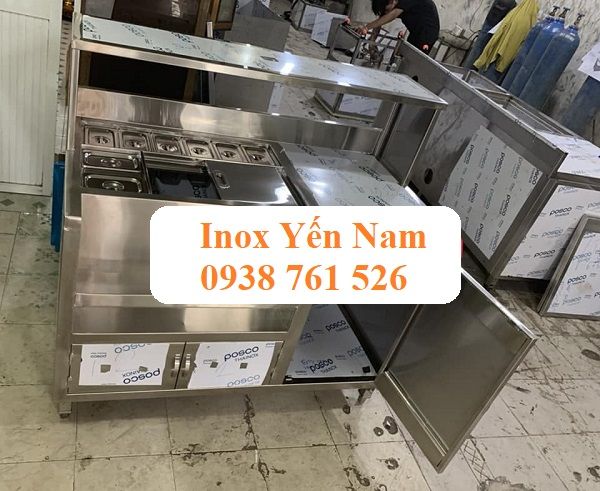 quầy pha chế inox