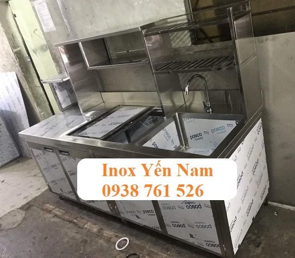 quầy pha chế inox