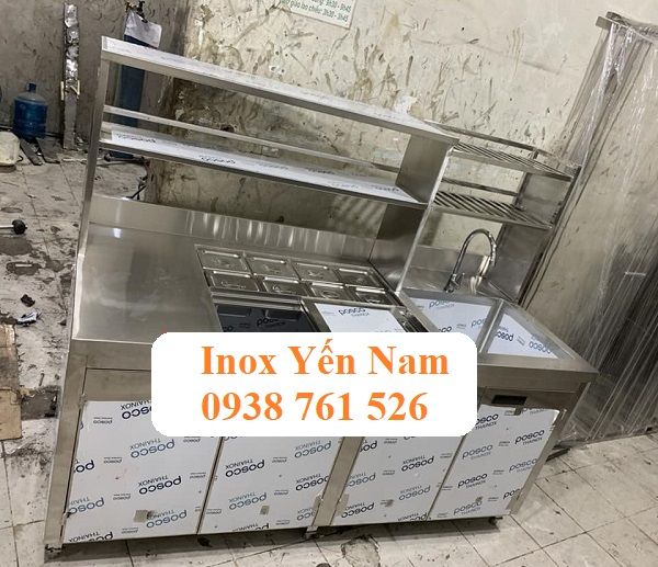 quầy pha chế inox