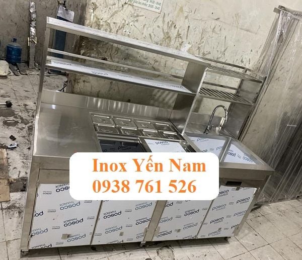 quầy pha chế inox