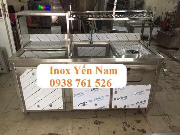 quầy pha chế inox