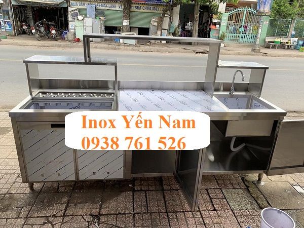 quầy pha chế inox