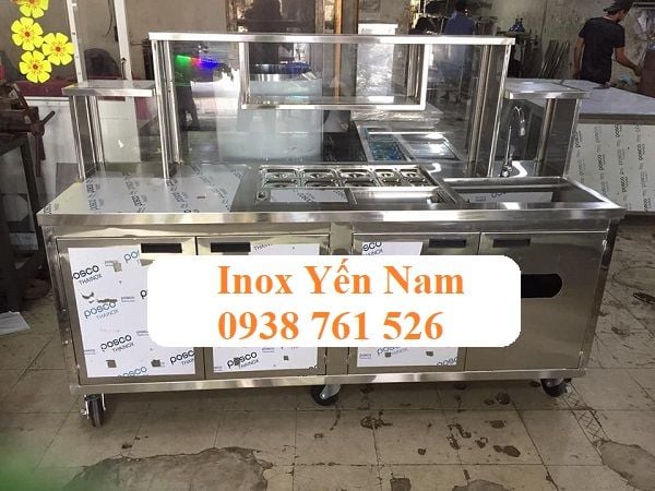 quầy pha chế inox
