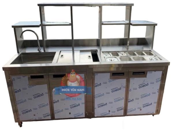 quầy pha chế inox