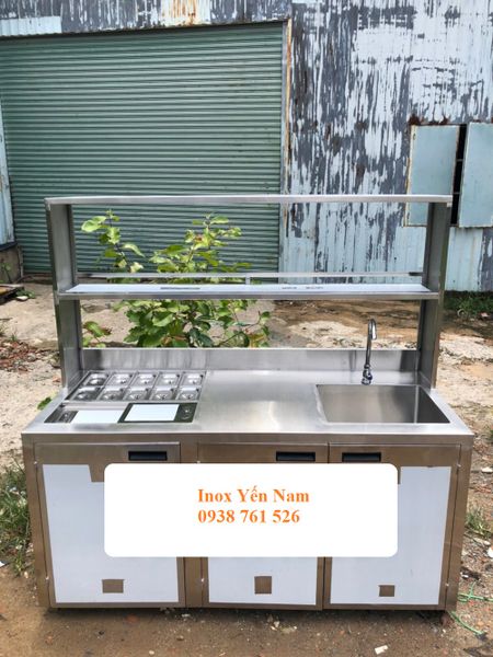 quầy pha chế inox