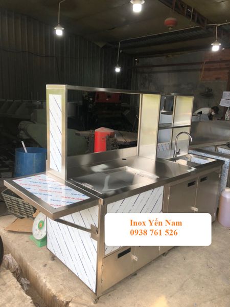 quầy pha chế inox