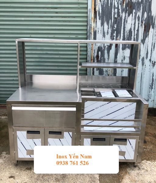quầy pha chế inox