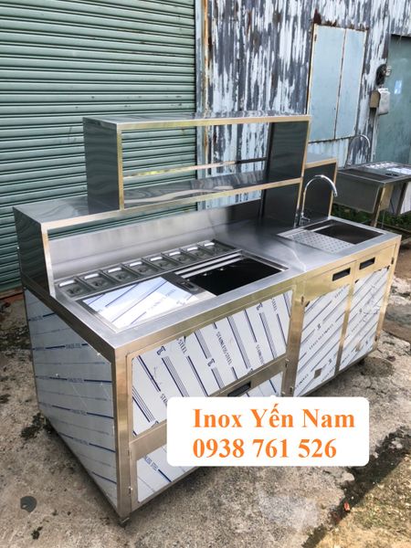 quầy pha chế inox